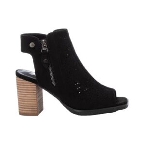 Xti pour femme. 142429 Bottines 142429 noires - hauteur du talon : 8cm (40), 5 à 8 cm, Fermeture éclair, Casuel - Publicité