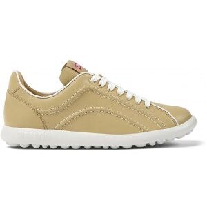 Camper pour femme. K201531-005 Pelotas XLF chaussures en cuir beige (37), Plat, Lacets, Casuel - Publicité