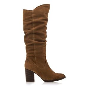 Mustang pour femme. 54101 Bottes en cuir marron Uma - Hauteur du talon 7,5cm (37), 5 à 8 cm, Fermeture éclair, Casuel - Publicité