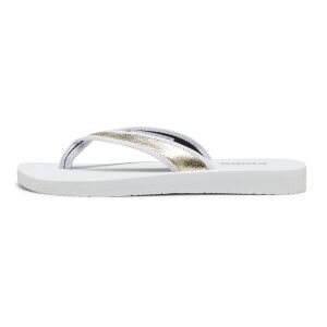 Puma pour femme. 39542601 Tongs en cuir Sandy Flip blanc (35.5), Plat, Aucun, Beachwear - Publicité