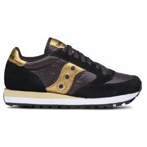 Saucony pour femme. S1044-521 Trainers Jazz Original noir (37), Doré, Tissu, Plat, Cuir, Lacets, Casuel - Publicité