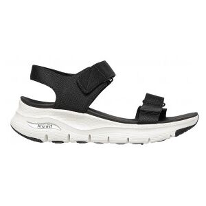 Skechers pour femme. 119247 Sandales à escarpin noires (37), Tissu, Plat, Velcro, Casuel, Sport - Publicité