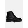 Pull&Bear Bottines Plates À Lacets Noir 37 female