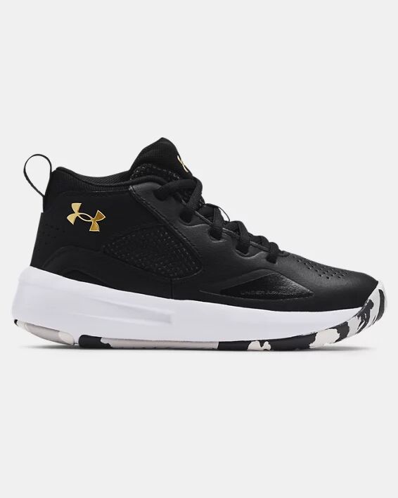 Under Armour Pre-School UA Lockdown 5 Basketball Shoes Black Size: (2)