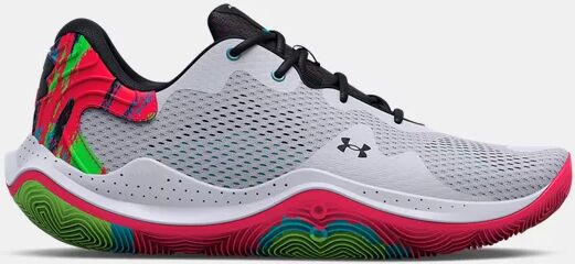 Under Armour Unisex UA Spawn 4 Printed Basketball Shoes Gray Size: (9)