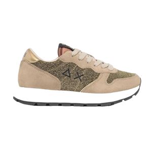 SUN68 Scarpa Donna Z43204 Ally Glitter Mesh BEIGE SCURO