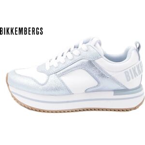 BIKKEMBERGS Scarpe Donna Art B4bkw0057 White Blu Colore Foto Misura A Scelta BLU 36