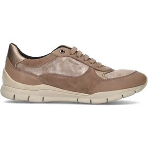 Geox Sneaker donna beige in suede BEIGE 37