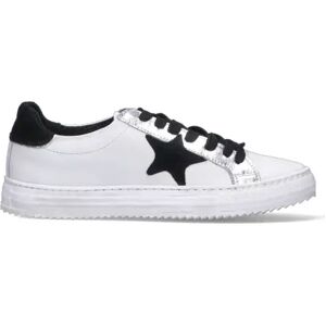 OTTANT8,6 Sneaker donna bianca/nera/argento in pelle BIANCO 37