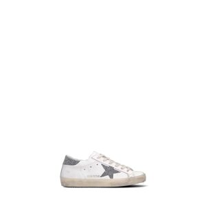 GOLDEN GOOSE Sneaker donna bianca/argento in pelle BIANCO 37