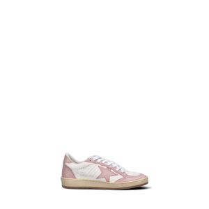 GOLDEN GOOSE BALLSTAR Sneaker donna bianca/rosa in pelle BIANCO 38