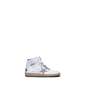 GOLDEN GOOSE SKY STAR Sneaker donna bianca/argento in pelle BIANCO 39