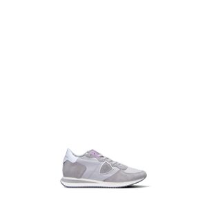 PHILIPPE MODEL Sneaker donna grigia/lilla in pelle GRIGIO 38