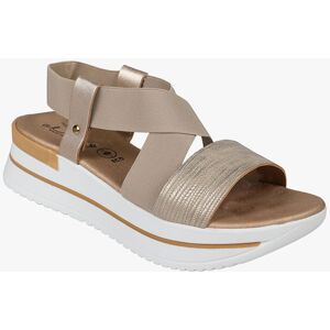 Miss Desiree Sandali donna con platform e fasce elastiche Sandali con Zeppa donna Beige taglia 39