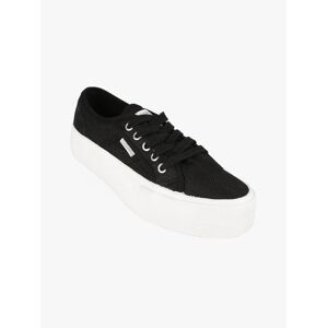 Canguro Scarpe in tela con platform Sneakers con Zeppa donna Nero taglia 40