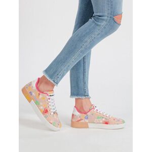 Refresh Sneakers basse donna in ecopelle con stampa disegni Sneakers Basse donna Beige taglia 39