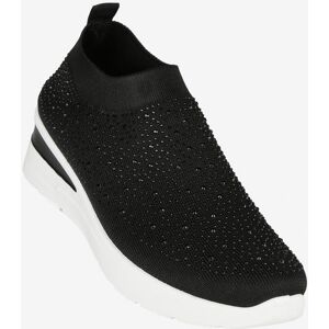 Cox Sneakers con strass donna modello slip on Slip On donna Nero taglia 40