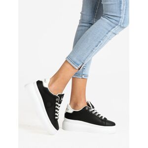 SaraLòpez Sneakers da donna con platform Sneakers con Zeppa donna Nero taglia 38