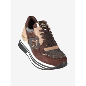 Laura Biagiotti Sneakers donna con strass e zeppa Sneakers con Zeppa donna Marrone taglia 39