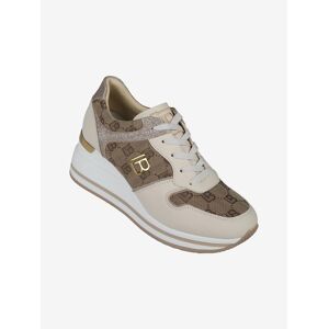 Laura Biagiotti Sneakers donna stringata con zeppa Sneakers con Zeppa donna Beige taglia 40