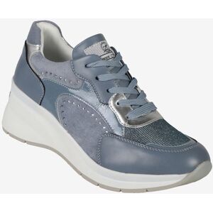 Queen Helena Sneakers donna stringate con zeppa Sneakers con Zeppa donna Blu taglia 40