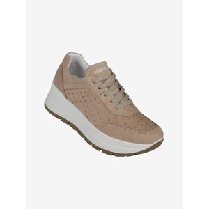 IGI&Co ; Sneakers in pelle da donna con zeppa Sneakers con Zeppa donna Beige taglia 38