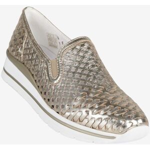 Cinzia Sneakers in pelle slip on donna Slip On donna Oro taglia 40