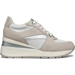 Geox Sneakers Bianche Donna BIANCO/GRIGIO 35