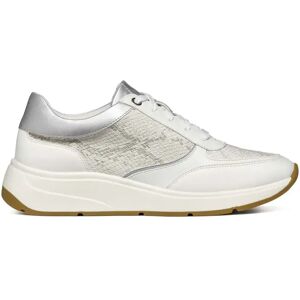 Geox Sneakers Bianche Donna SABBIA/BIANCO 35