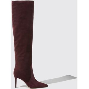 Scarosso Carra Burgundy Suede - Donna Stivali Bordeaux - Camoscio 36