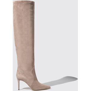 Scarosso Carra Taupe Suede - Donna Stivali Grigio Scuro - Camoscio 36