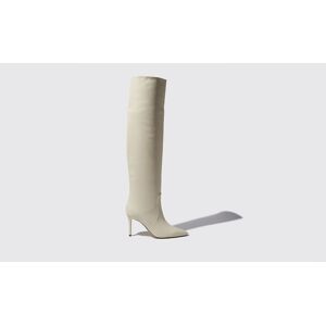 Scarosso Carra Beige - Donna Stivali Beige - Vitello 36