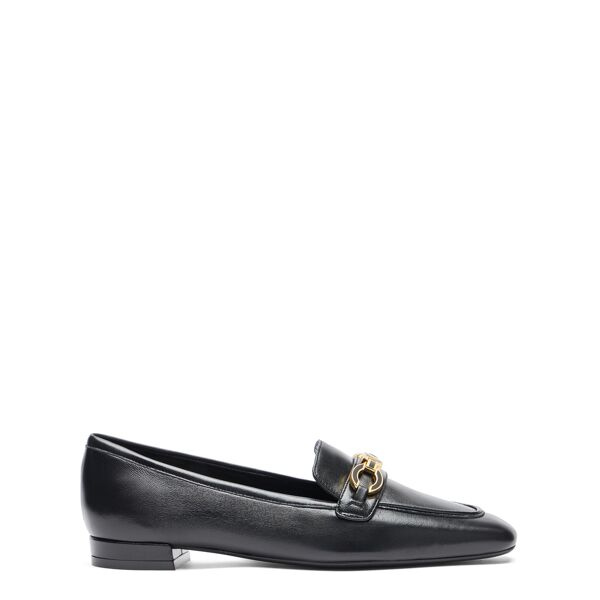 stuart weitzman sw signature square loafer - donna mocassini e scarpe basse black tonal 38.5