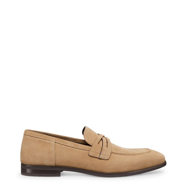 stuart weitzman simon crisscross loafer - uomo mocassini beige 41