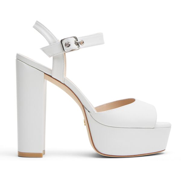 stuart weitzman ryder 95 platform sandal - donna sandali bianco 36