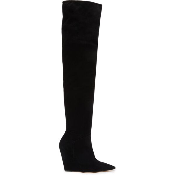 stuart weitzman saloon 100 wedge boot - donna  nero 36.5