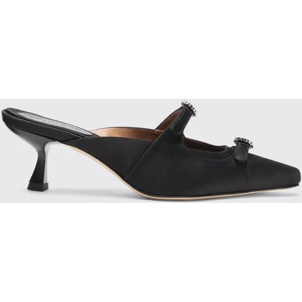 scarosso liz black  - donna mules black - silk 38,5