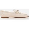 Tod's Flat Leather Loafers Rosa 38 Donna Rosa 38