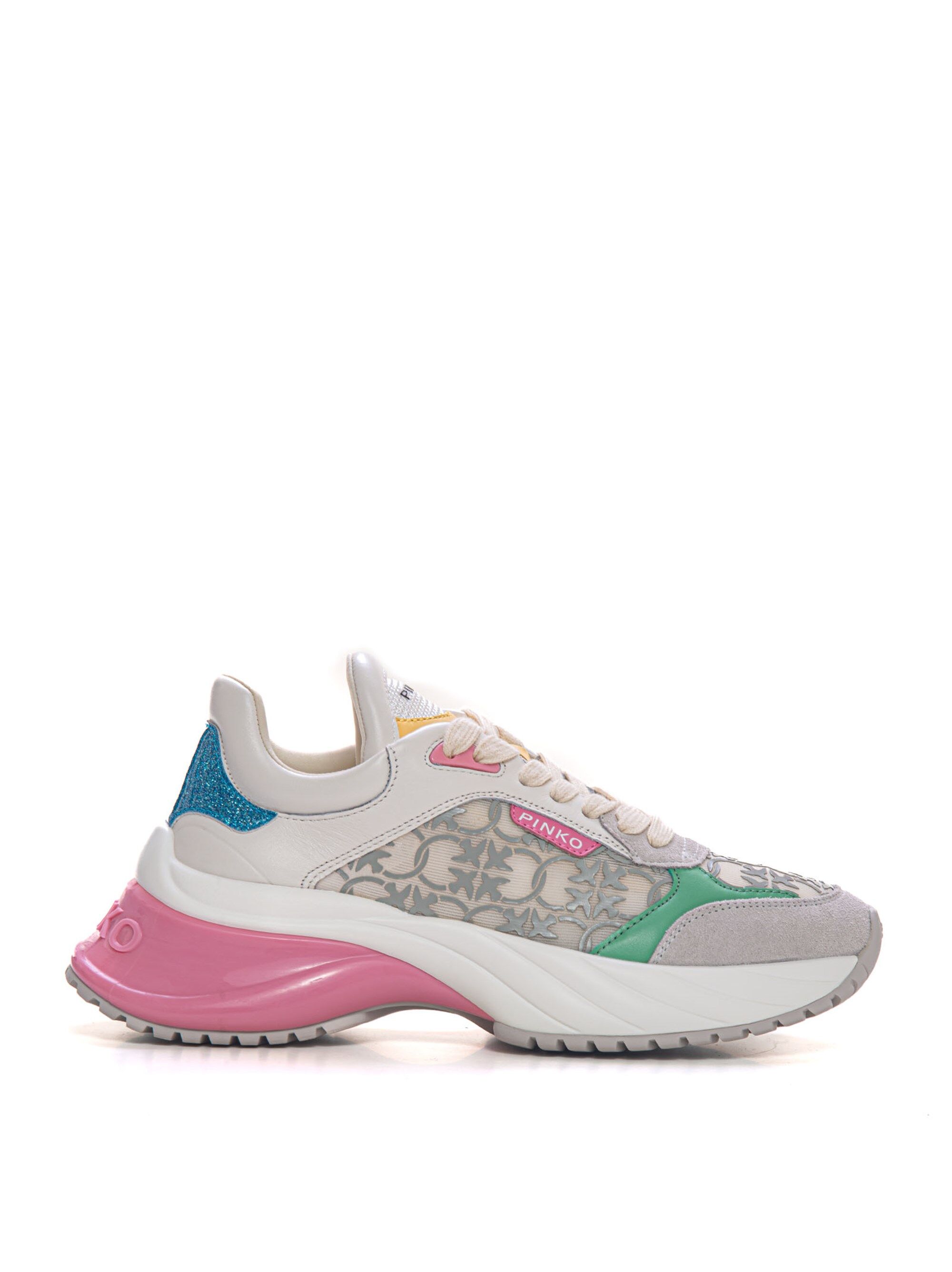 Pinko Sneakers con rialzo allacciata Ariel 03 Multicolor Donna 39