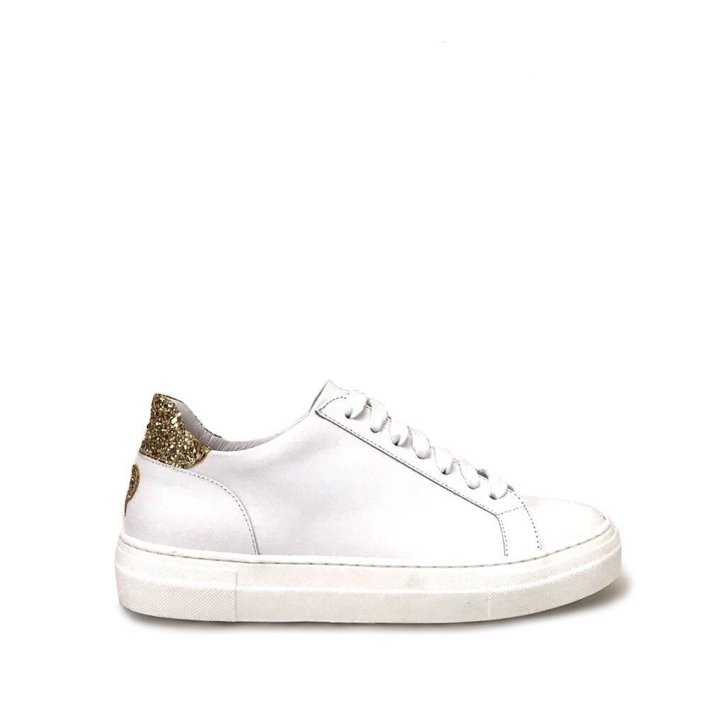 Shoe gar Sneakers Mini Cuore Glitter Platino