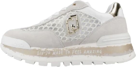 Liu Jo Scarpe Donna Art Ba4001px303 SPREADING/TUMBLED SP WHITE/LIGHT GOLD