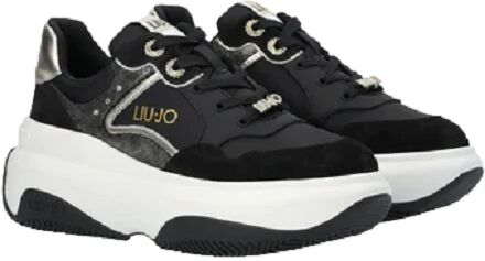 Liu Jo Scarpe Donna Art Bf3071px080 SUEDE/NYLON/META BLACK/LIGHT GOLD