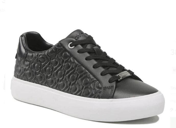 Calvin Scarpa Donna Art. Hw0hw01373 P-E 23 Colore Foto Misura A Scelta BLACK FLAG MONOGRAM