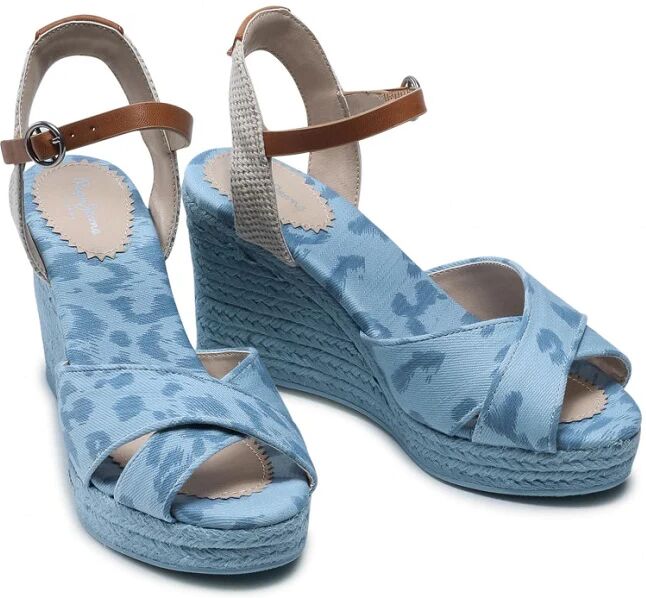 PEPE JEANS Sandali Donna Art Pls90512 520 Colore Azzurro Misura A Scelta AZZURRO