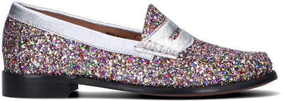 PHIL MELVIS Mocassino donna argento in pelle MULTICOLOR 38