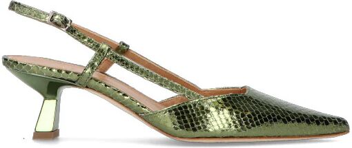 CHANTAL 1962 Slingback donna bianca in pelle VERDE 38