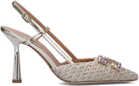 CHANTAL 1962 Slingback donna oro PLATINO 39