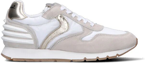 VOILE BLANCHE Sneaker donna grigia chiara/bianca in pelle PANNA 38