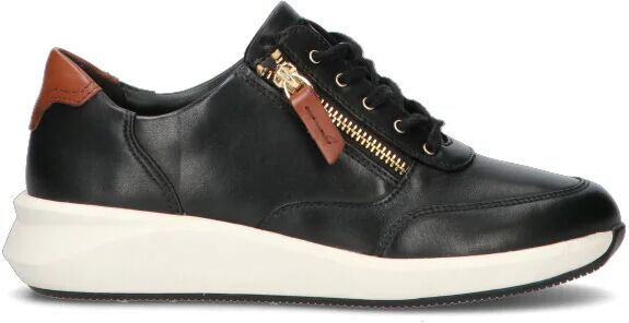 Clarks Sneaker donna nera in pelle NERO 39