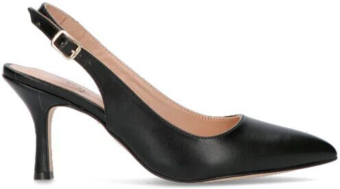 PERLAMARINA Slingback donna nera in pelle NERO 38